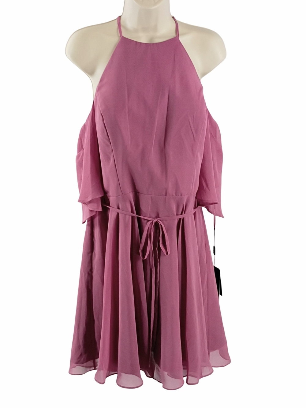 Narianna Women’s Cold-Shoulder Dress in Mauve